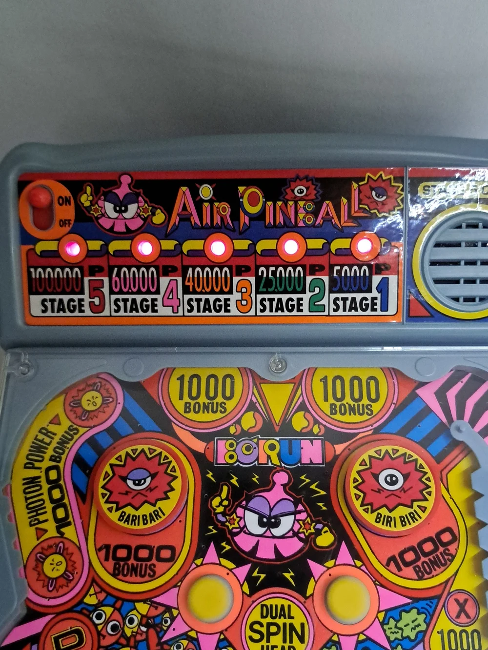 Air Pinball Handheld Game - Vibrant Multi-Color